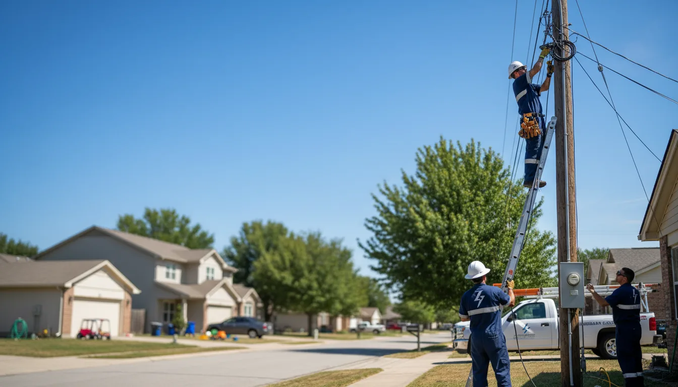 Residential electrician providing installation services in Campti, LA